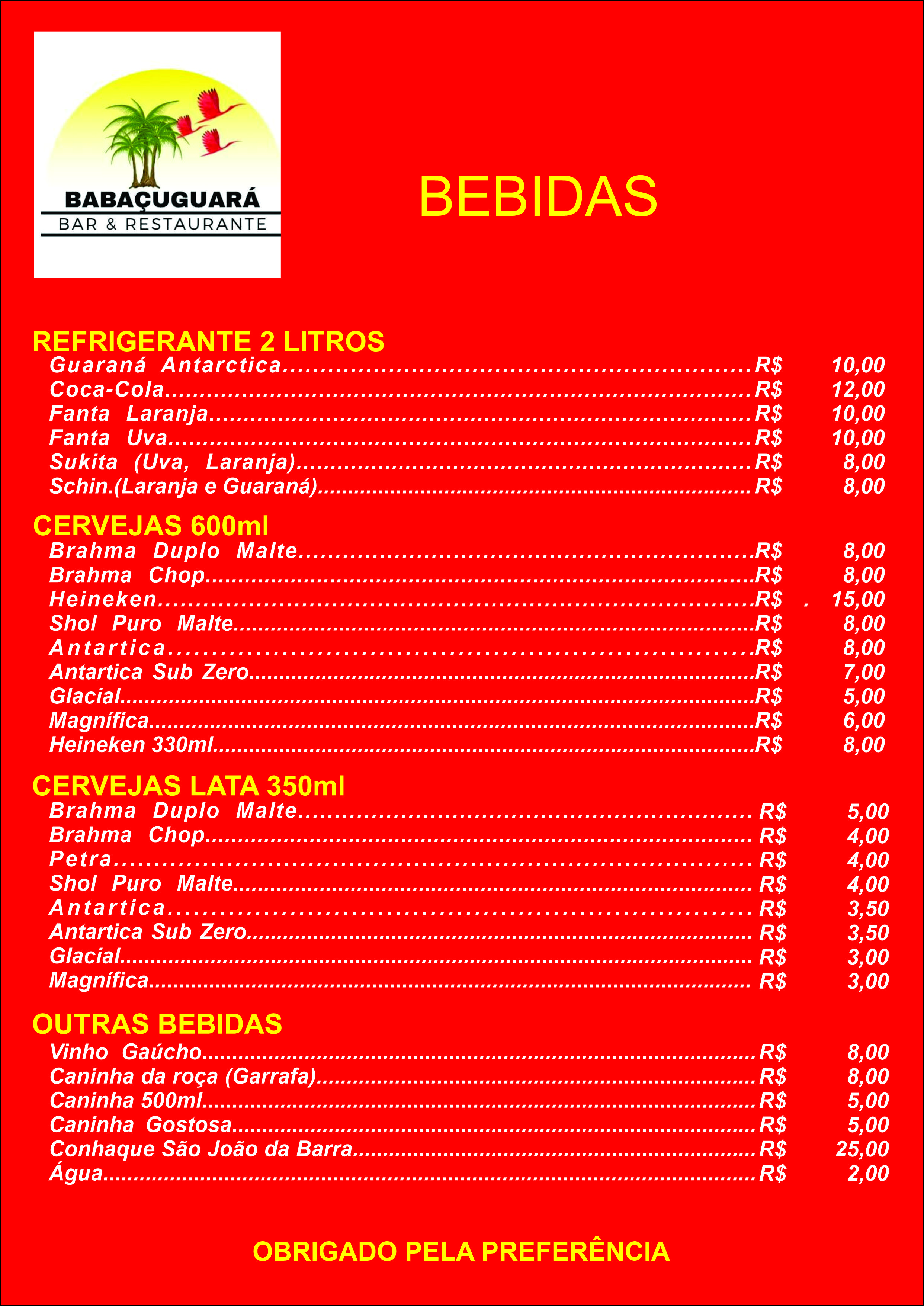 bebida